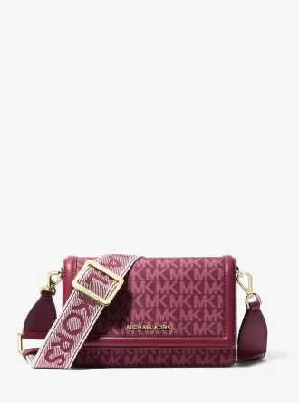 Geantă crossbody mică Jet Set cu imprimeu logo-ul țesut pentru smartphone