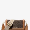 Geantă crossbody mică Jet Set cu imprimeu logo-ul țesut pentru smartphone