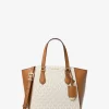 Geantă crossbody mică Taryn cu logo și piele