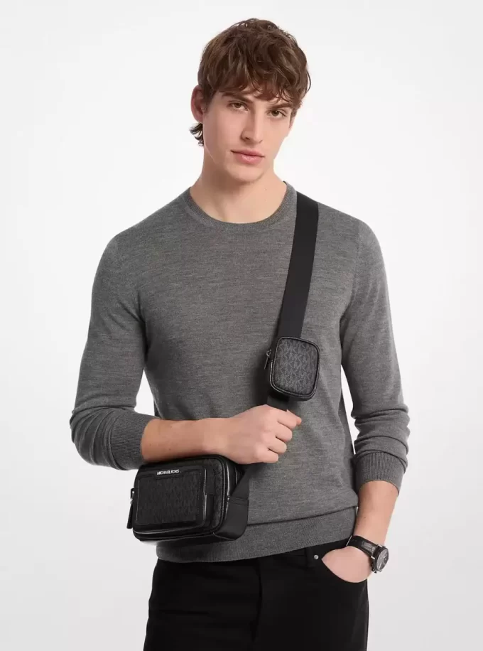 Geantă crossbody pentru cameră cu logo Cooper Signature și husă Geantă crossbody pentru cameră cu logo Cooper Signature și husă