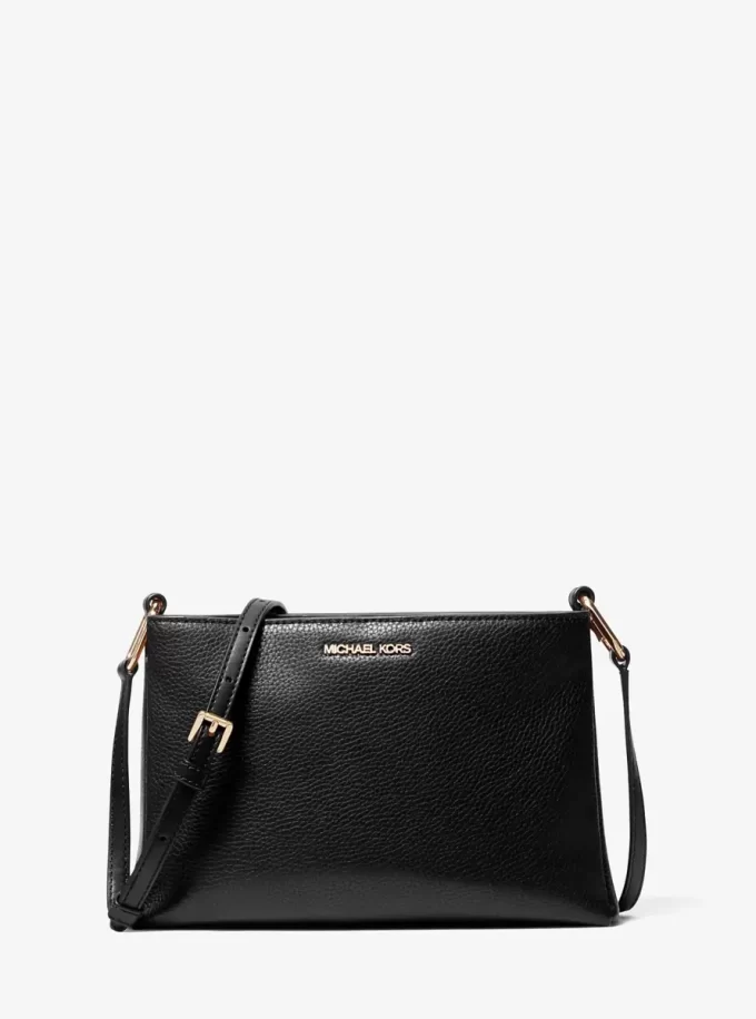 Geantă crossbody Trisha medie din piele granulată Geantă crossbody Trisha medie din piele granulată