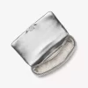 Geantă de umăr mare Tribeca din piele matlasată metalică Geantă de umăr mare Tribeca din piele matlasată metalică