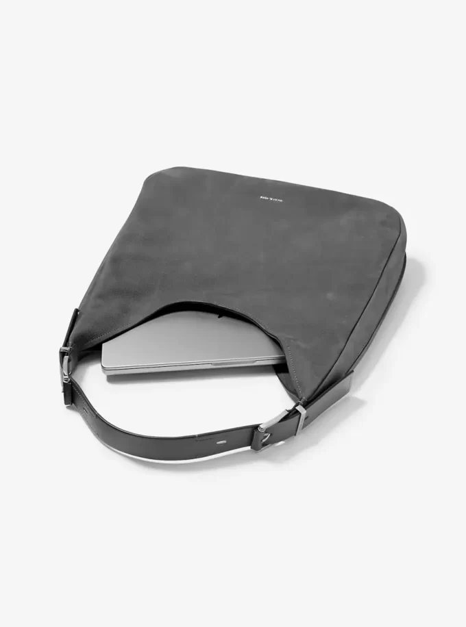 Geantă de umăr Nolita mare din nubuck Geantă de umăr Nolita mare din nubuck