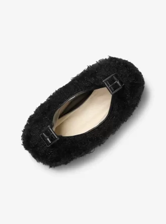 Geantă de umăr Nolita mare din piele ecologică de shearling