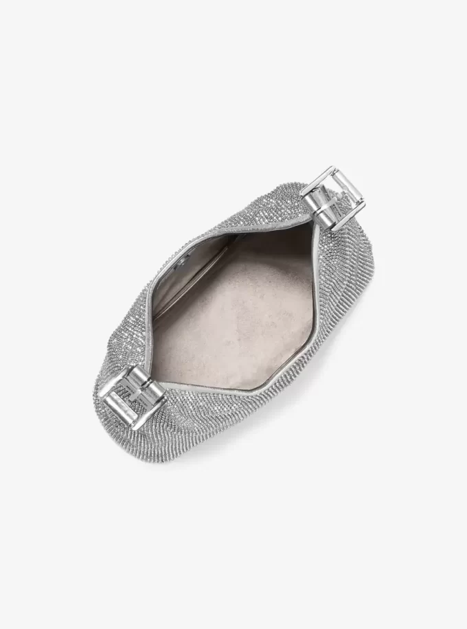 Geantă de umăr Nolita mică, ediție limitată, cu strasuri metalice din plasă Geantă de umăr Nolita mică, ediție limitată, cu strasuri metalice din plasă