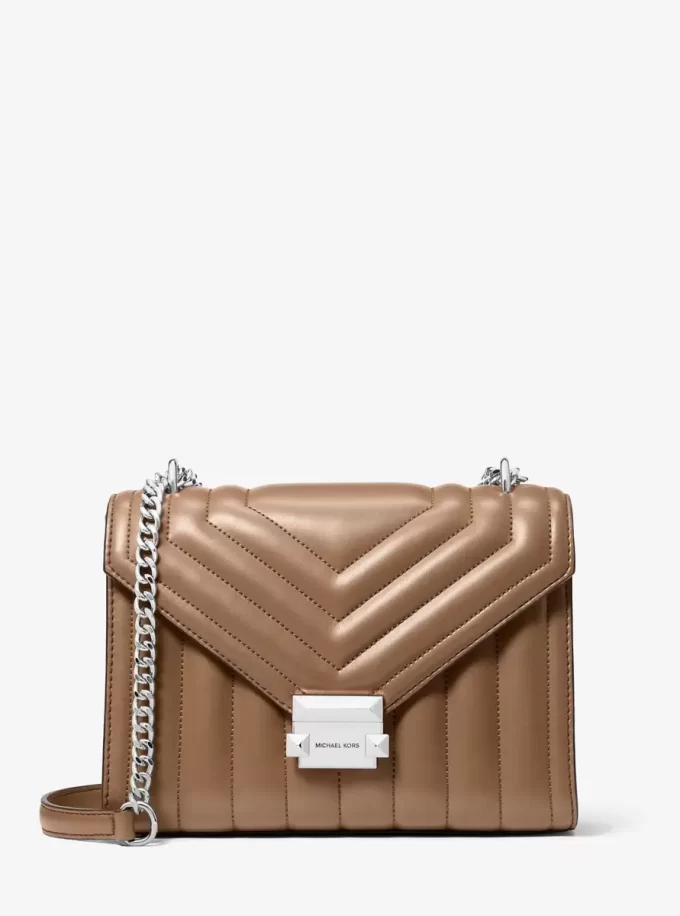 Geantă de umăr Whitney medie matlasată Geantă de umăr Whitney medie matlasată