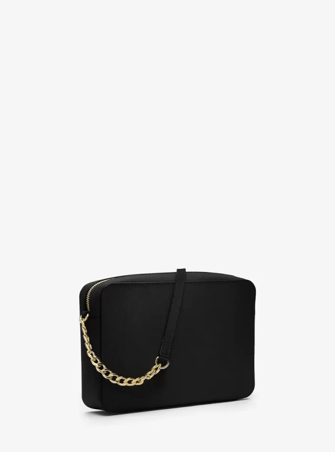 Geantă mare Jet Set din piele Saffiano crossbody Geantă mare Jet Set din piele Saffiano crossbody