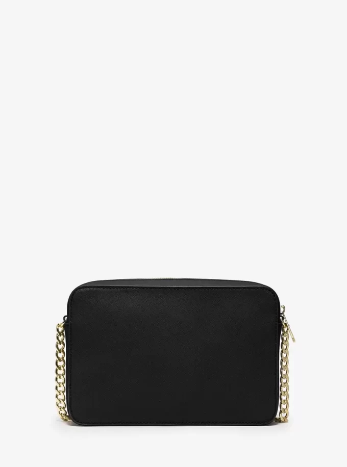 Geantă mare Jet Set din piele Saffiano crossbody Geantă mare Jet Set din piele Saffiano crossbody