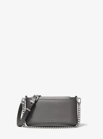 Geantă mică Bryant din piele lustruită, convertibilă, tip crossbody