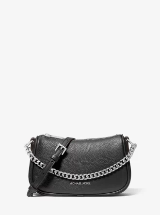 Geantă mică crossbody Carmela din piele cu pietriș