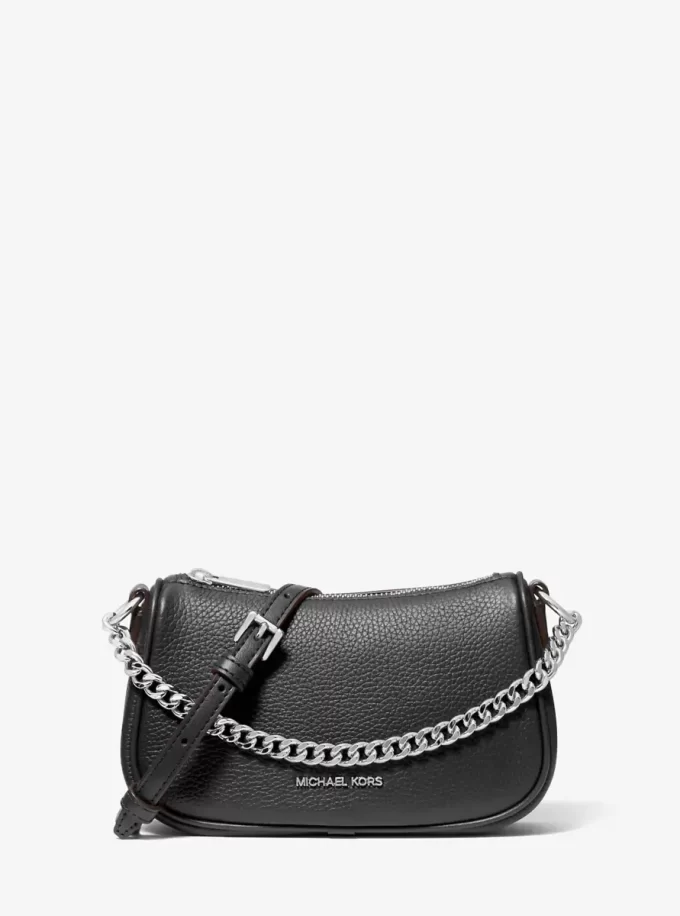 Geantă mică crossbody Carmela din piele cu pietriș Geantă mică crossbody Carmela din piele cu pietriș