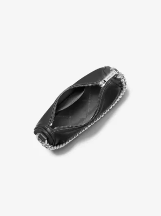 Geantă mică crossbody Carmela din piele cu pietriș