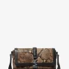 Geantă mică crossbody Cyrus cu model șarpe în relief
