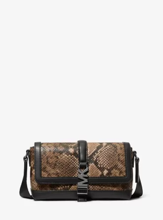 Geantă mică crossbody Cyrus cu model șarpe în relief