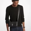 Geantă mică crossbody Cyrus din piele cu pietre prețioase