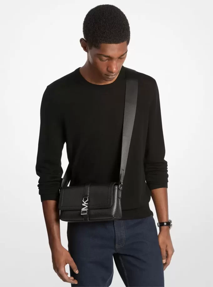 Geantă mică crossbody Cyrus din piele cu pietre prețioase
