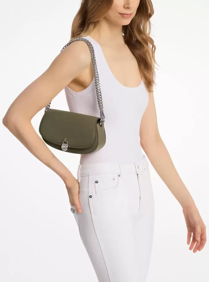 Geantă mică de piele convertibilă Mila crossbody Geantă mică de piele convertibilă Mila crossbody