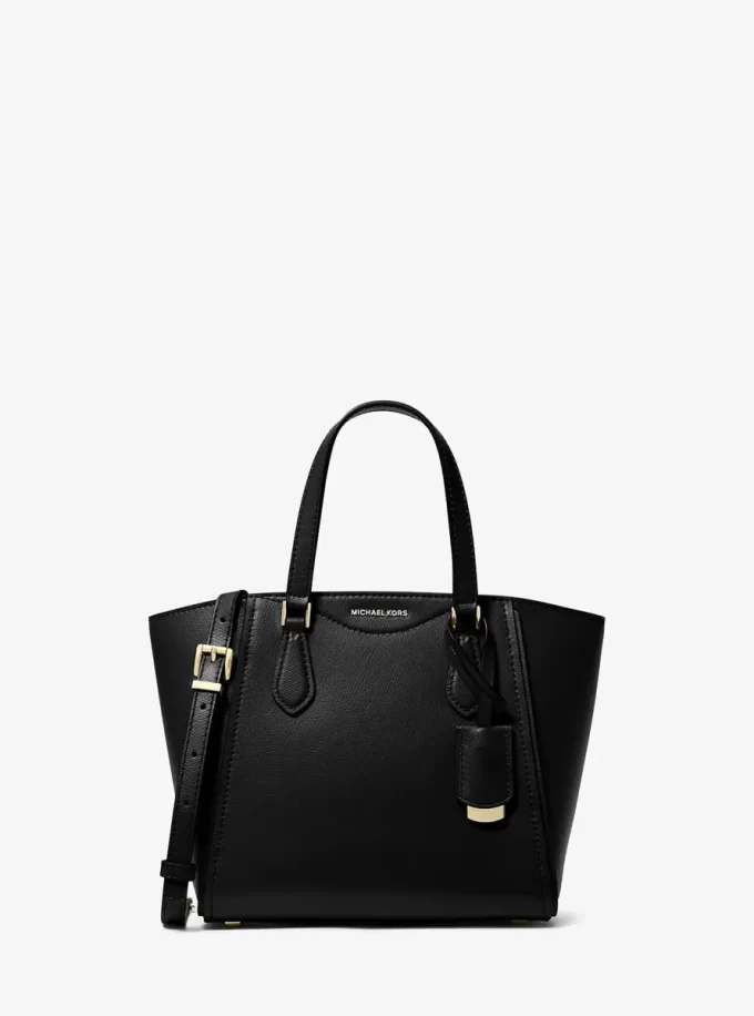 Geantă mică de piele Taryn, convertibilă, tip crossbody Geantă mică de piele Taryn, convertibilă, tip crossbody