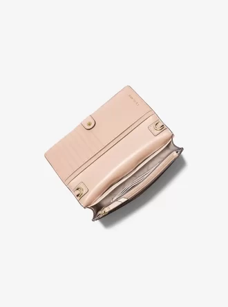 Geantă mică Jet Set cu logo în două culori și crossbody pentru smartphone