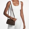 Geantă mică Jet Set din nubuc pentru cameră, tip crossbody Geantă mică Jet Set din nubuc pentru cameră, tip crossbody
