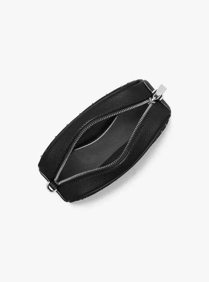 Geantă mică Jet Set din piele cu model pietruit, tip crossbody pentru cameră Geantă mică Jet Set din piele cu model pietruit, tip crossbody pentru cameră