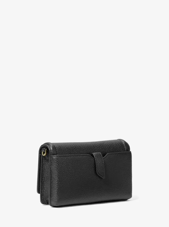 Geantă mică Jet Set din piele granulată pentru smartphone, convertibilă, tip crossbody Geantă mică Jet Set din piele granulată pentru smartphone, convertibilă, tip crossbody