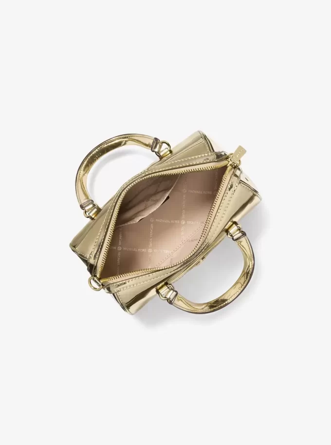 Geantă mică metalică convertibilă Jet Set Crossbody Geantă mică metalică convertibilă Jet Set Crossbody
