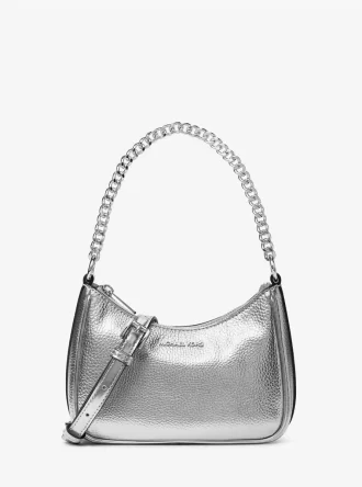 Geantă mică metalică convertibilă Jet Set Travel Crossbody
