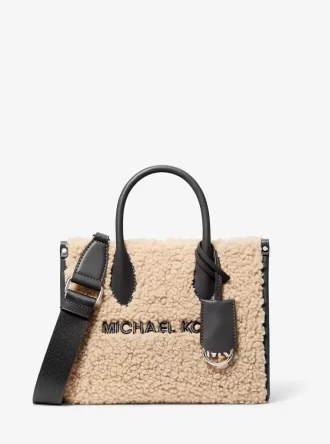Geantă mică Mirella din imitație de shearling crossbody