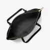 Geantă tote Charlotte mare din piele Saffiano cu fermoar superior