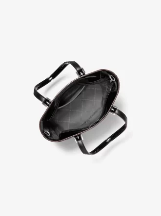Geantă tote convertibilă Jet Set extra-small cu logo-ul patentat în relief