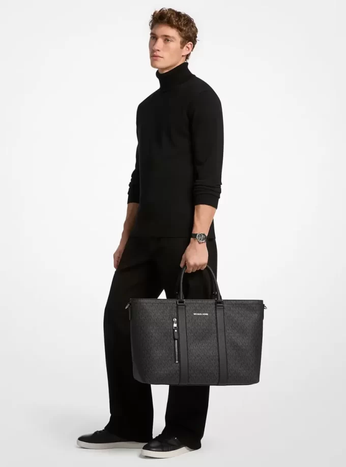 Geantă tote cu logo Hudson Signature