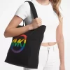 Geantă tote din bumbac PRIDE cu logo curcubeu Geantă tote din bumbac PRIDE cu logo curcubeu