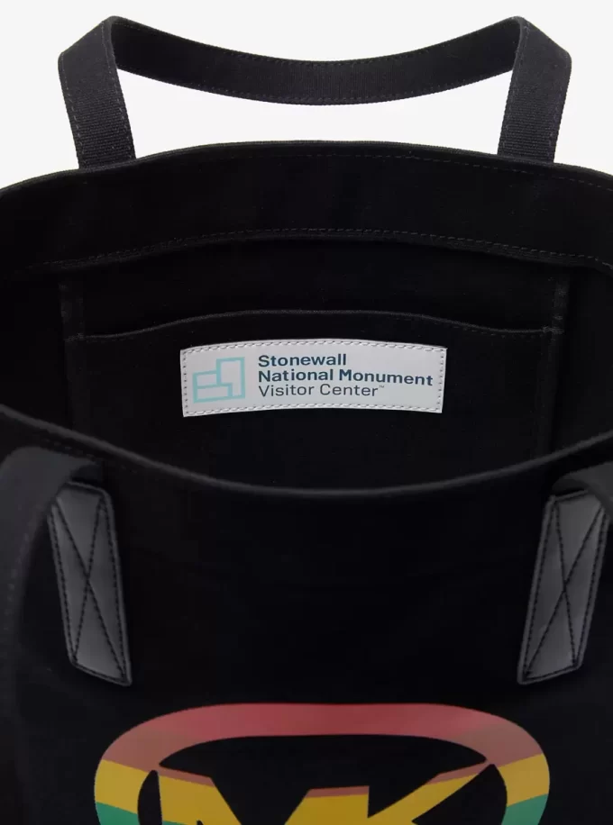 Geantă tote din bumbac PRIDE cu logo curcubeu Geantă tote din bumbac PRIDE cu logo curcubeu