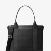 Geantă tote din piele Hudson cu logo-ul semnăturii