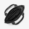 Geantă tote din piele Hudson cu logo-ul semnăturii
