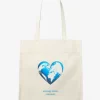 Geantă tote din pânză de bumbac reciclat Watch Hunger Stop Geantă tote din pânză de bumbac reciclat Watch Hunger Stop