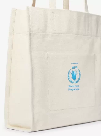 Geantă tote din pânză de bumbac reciclat Watch Hunger Stop