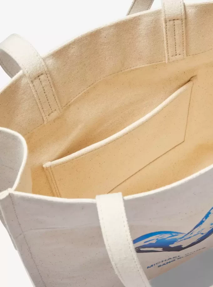 Geantă tote din pânză de bumbac reciclat Watch Hunger Stop Geantă tote din pânză de bumbac reciclat Watch Hunger Stop