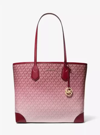 Geantă tote Eva mare cu logo ombré