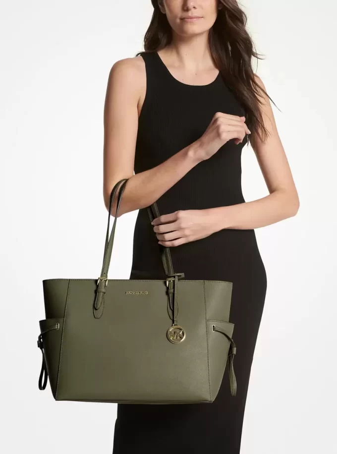 Geantă tote Gilly mare din piele Saffiano