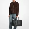 Geantă tote Hudson din piele cu pietriș