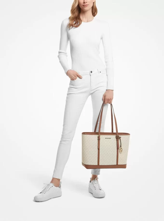 Geantă tote mare Jet Set Travel cu logo Geantă tote mare Jet Set Travel cu logo