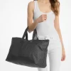 Geantă tote reversibilă pliabilă Tanner, cu logo-ul imprimat, de mari dimensiuni Geantă tote reversibilă pliabilă Tanner, cu logo-ul imprimat, de mari dimensiuni