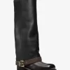 Ghete Colby din piele și logo cu semnătură Ghete Colby din piele și logo cu semnătură