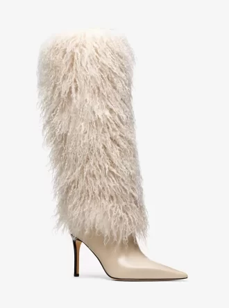 Ghete Dawn din piele artificială de shearling