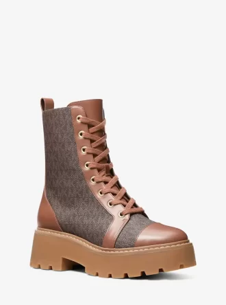 Ghete din piele și logo Blake Signature