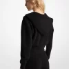 Hanorac scurt cu fermoar, model jacquard și logo Hanorac scurt cu fermoar, model jacquard și logo