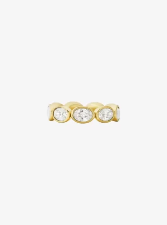 Inel de tenis placat cu metal prețios, zirconiu cubic Inel de tenis placat cu metal prețios, zirconiu cubic