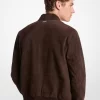 Jachetă bomber din piele întoarsă Jachetă bomber din piele întoarsă